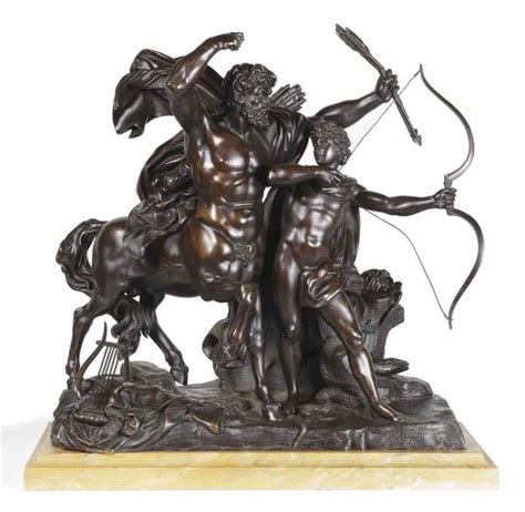 A FRENCH BRONZE GROUP OF THE EDUCATION OF ACHILLES | Sculpture, Lion
