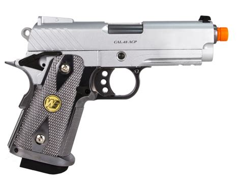 We Baby Hi Capa Gbb Airsoft Pistol Silver Airgun Depot