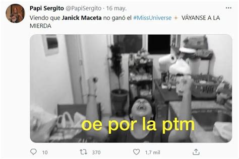 No Se Brilla Apagando A Otros Janick Maceta Miss Per Defendi A