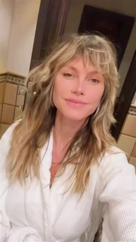 Heidi Klum 50 Goes Braless Under Plunging Bathrobe As She Teases Fans In Sultry Clip Daily Star