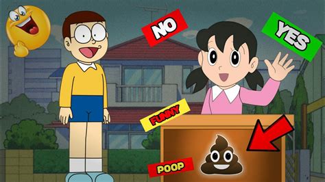 Playing Yes Or No Game Whit Shizuka Very Funny Game Nobita And