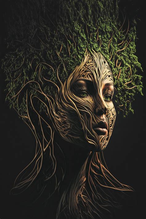 Wall Art Print Tree Woman Europosters