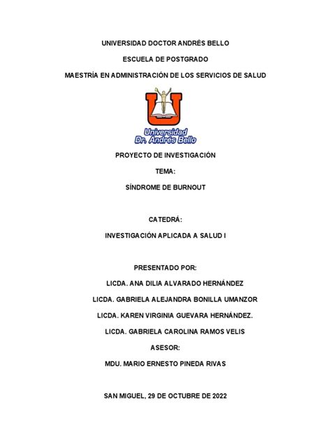Sindrome de Burnout | PDF | Burnout ocupacional | Estrés (biología) 