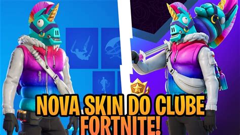 Nova Skin Do Clube Fortnite Lhamano Youtube