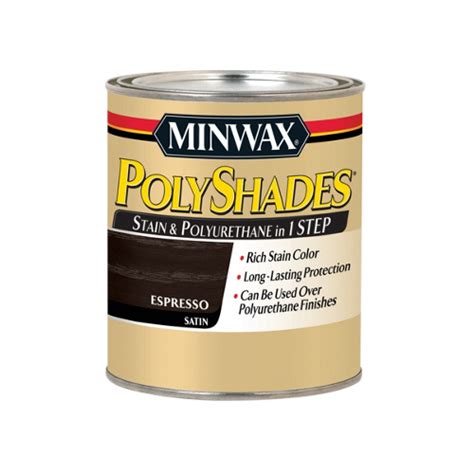 Minwax 613970444 Polyshades Stain And Polyurethane Satin Liquid