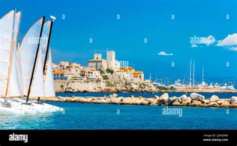 Historic Center Of Antibes French Riviera Provence France Stock