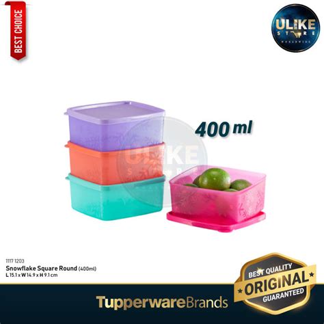 Tupperware Snowflake Square Round Ml Tupperware Freezermate