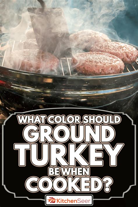 cooked ground turkey color