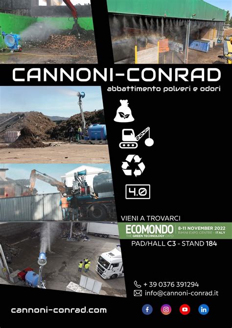 Fiera Ecomondo Rimini 2022 Cannoni Conrad