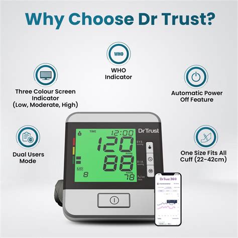 Dr Trust Usa Goldline Blood Pressure Machine Best Bp Machine With Adapter