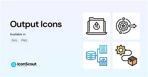 output icons    svg png