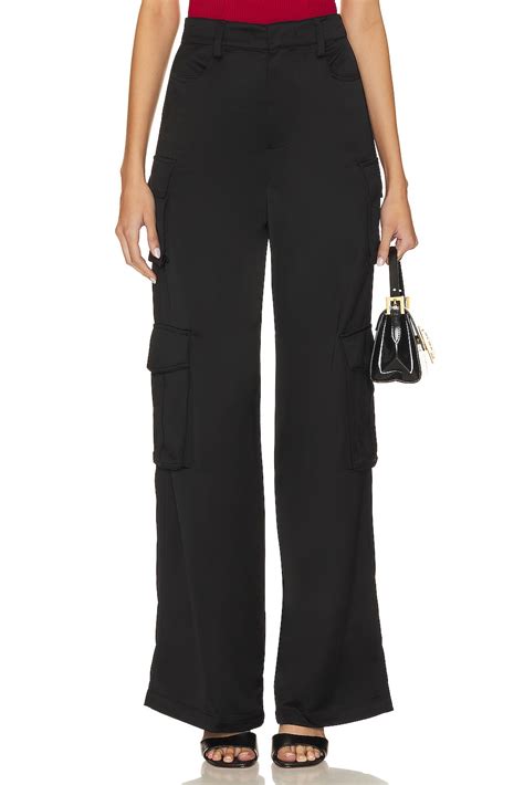 Favorite Daughter Satin Cargo Pant In Meteorite Revolve