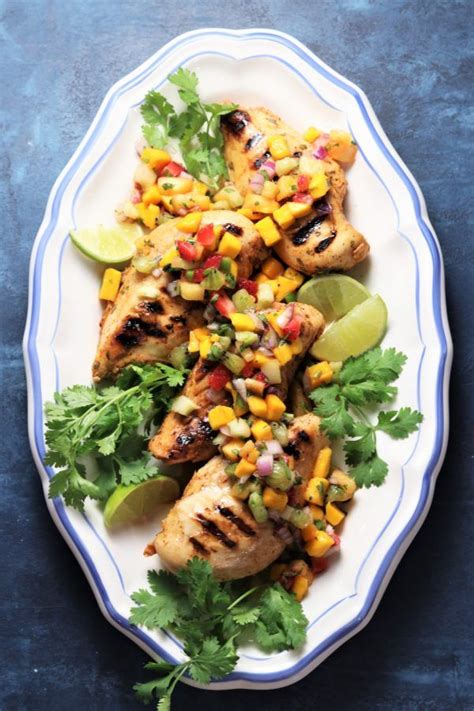 Grilled Tequila Lime Chicken With Fresh Fruit Salsa