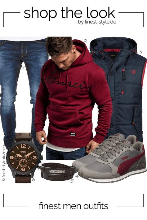 Super Lässiges Herren Outfit Bestehend Aus Teilen Von Fossil Solid