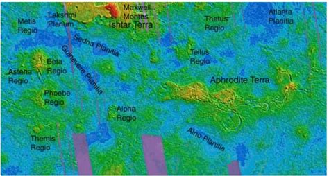 Venus Surface Map