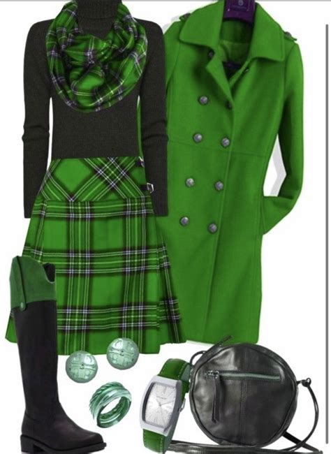 Green Outfit Ideas In 2024 Tartan Fashion Plaid Fashion Stylish Outfits