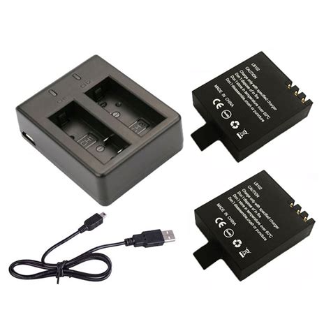 Battery Dual Charger Pcs Mah New Gitup Backup Rechargeable Li On