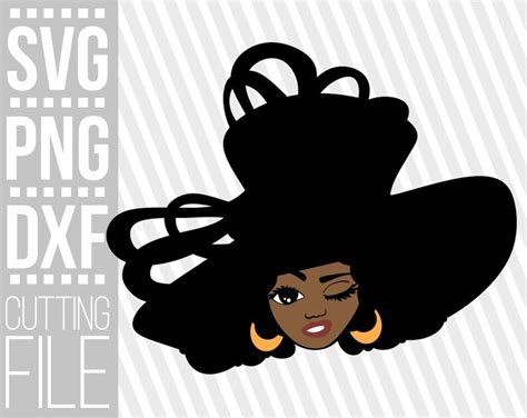 Black Woman With Hat Svg Melanin Lady With Hat Svg Fashion Etsy