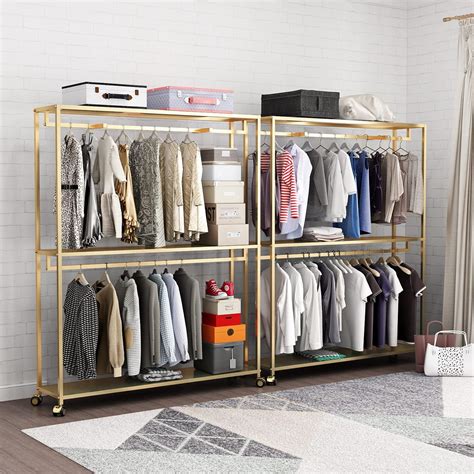 Amazon Tieou Clothes Rack Gold Hanger Gold Clothing Rack With