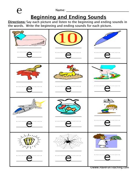 Free Printable Worksheets Ending Sounds Worksheet24