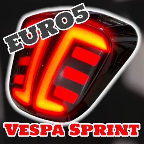 Achterlicht Led Vespa Sprint En Primavera Euro4 Smoke Rood Cityparts