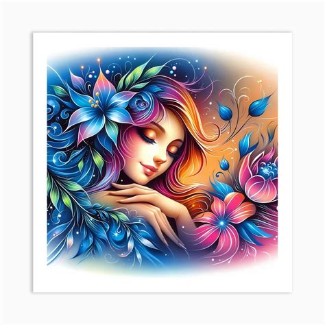 Flower Girl 1 Art Print By Vitalka Fy