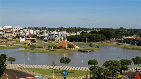 Vista Parcial De Toledo Paraná Região Do Lago E Parque Ecológico A