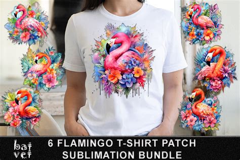 Flamingo Sublimation T Shirt Png Bundle Grafika Przez Batvet Creative