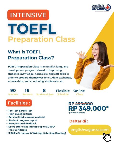 Maksimalkan Skor Toefl Mu Ikuti Toefl Preparation Class By