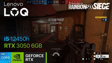 Tom Clancy S Rainbow Six Siege Benchmark Lenovo LOQ I5 12450h RTX