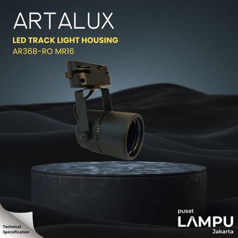 Jual ARTALUX AR368 FITTING LAMPU SOROT REL TRACK MR 16 ROUND Body