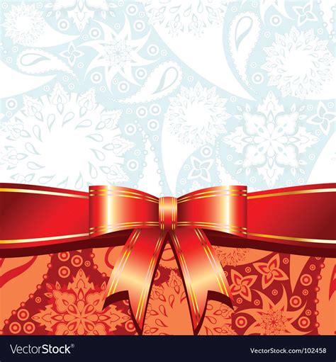 Red bow Royalty Free Vector Image - VectorStock