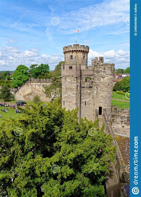 Medieval Warwick Castle In Warwickshire England Editorial Image