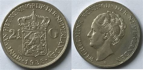 Nederland 2 5 Gulden 1938 Rare Type Sup MA Shops