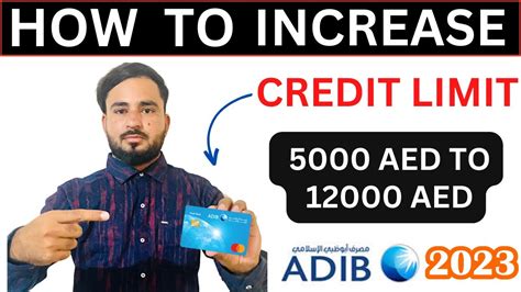 How To Increase Credit Card Limit In Uae Bank Adib Credit Card Limit