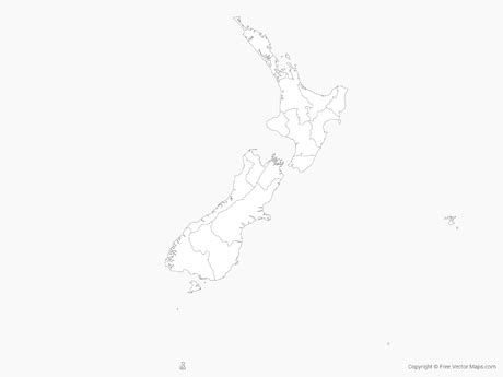 Blank Map Of New Zealand Outline Map And Vector Map Of New Zealand Images