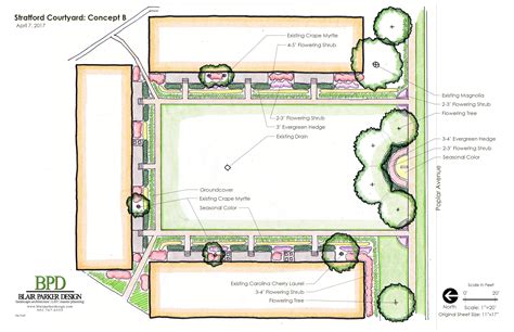 20170407 Courtyard Concept B – Blair Parker Design | landscape architecture