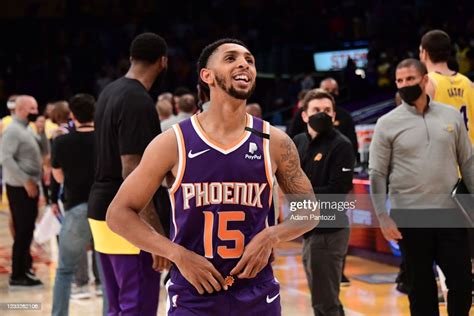 Cameron Payne Of The Phoenix Suns Smiles After The Game Against The