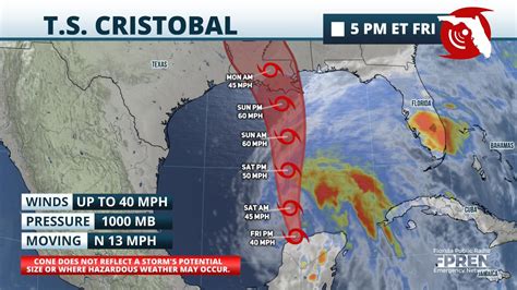 New At 5 Pm A Tropical Storm Warning Was Issued For Pensacola And