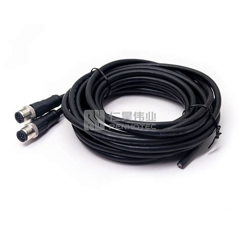 M12 Male to Male Molded Cables - Renhotec Industrial