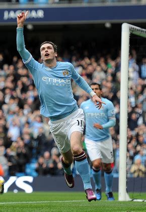 Adam Johnson Manchester City Celebrates Scoring Editorial Stock Photo ...