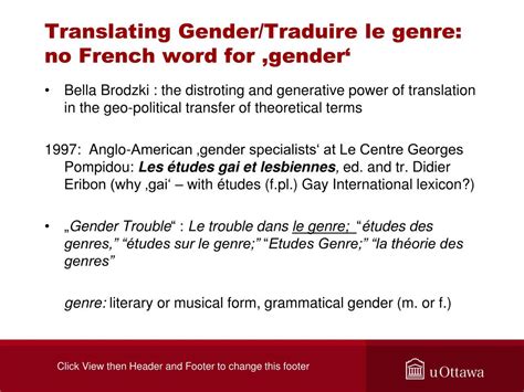 Ppt Feminismus Gender Und Uebersetzungs Wissenschaft Powerpoint