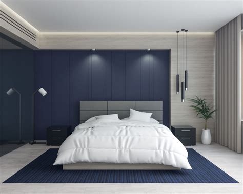 10 Elegant Dark Blue Accent Wall Ideas - roomdsign.com