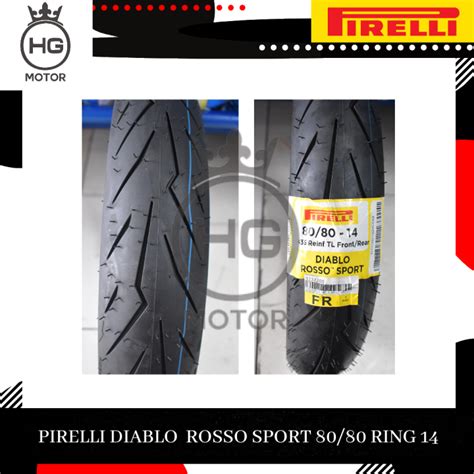 Ban Pirelli Diablo Rosso Sport 80 80 14 Motor Matic Mio Beat Vario