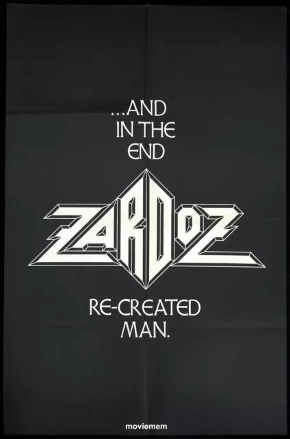 ZARDOZ ORIGINAL ADVANCE Movie Poster Sean Connery Charlotte Rampling ...