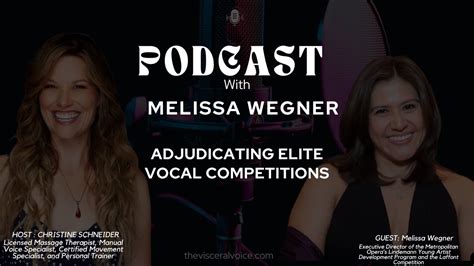 Melissa Wegner Adjudicating Elite Vocal Competitions Youtube