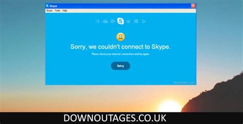 Skype Down Or Service Outage Check Current Outages And Problems Uk