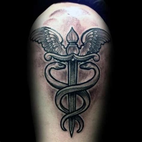 60 Caduceus Tattoo Designs for Men [2023 Inspiration Guide]