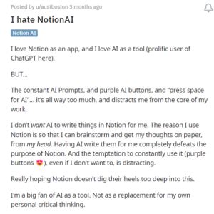 Notion Users Disappointed Devs Prioritized Ai Update Over Other Features