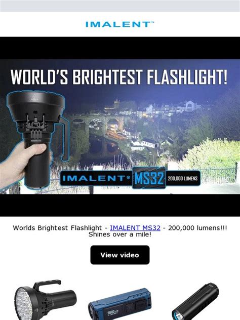 IMALENT Worlds Brightest Flashlight IMALENT MS32 Shines Over A Mile